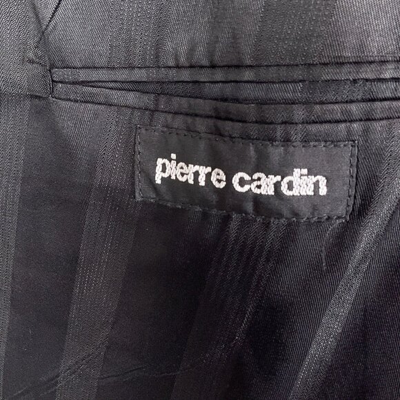 Pierre Cardin Blazer Men 44 Gray Flannel Double Breasted Classic Union USA VTG‎ - Picture 7 of 14